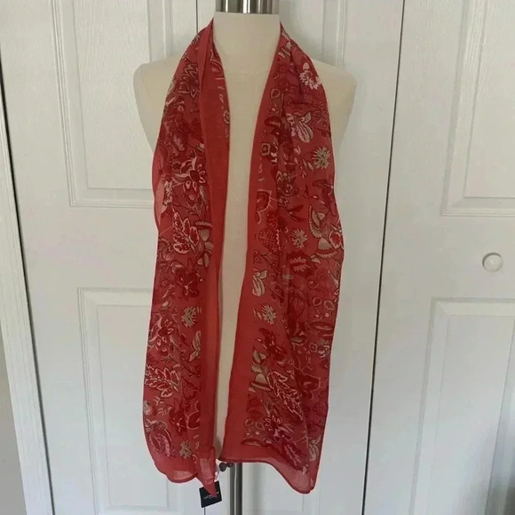 Liz Claiborne pink printed scarf NWT - Picture 1 of 9